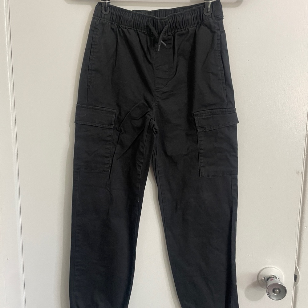 Kid’s Black Cargo Pants